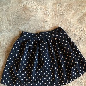 Navy and white polka dot Aeropostale skirt size XS